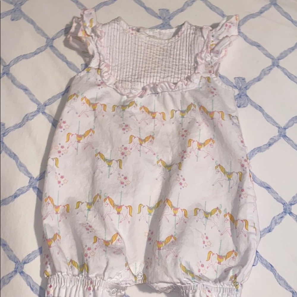 Caroussel Print Girls Romper 9-12 months
